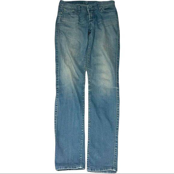 7 For All Mankind The Slim Cigarette Jeans Sz 26 - Picture 1 of 13